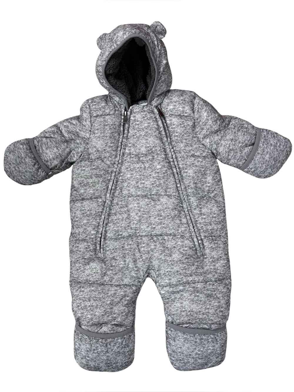 Baby Gap Puffer Snowsuit Size 0-6 Months Newborn Fleece Lined Water Resistant